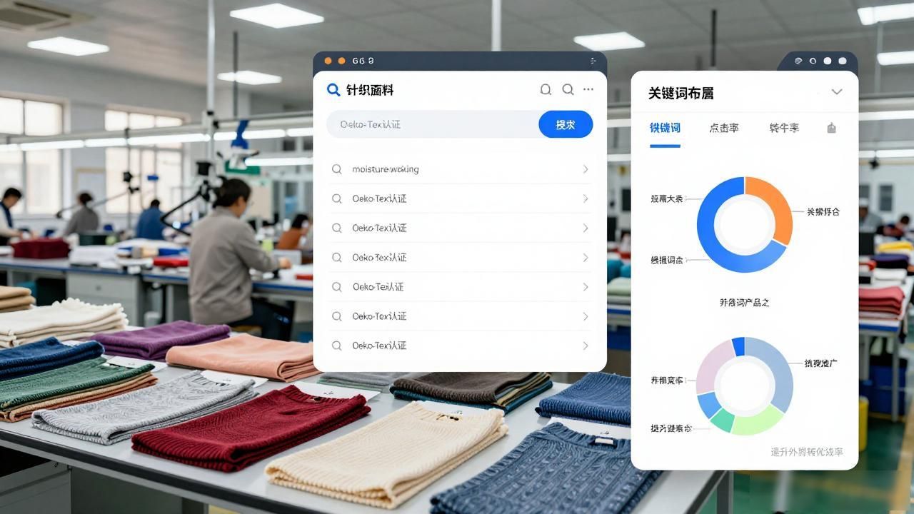 针织面料外贸工厂AI搜索关键词布局_针织面料生产工艺流程_户外针织面料生产视频