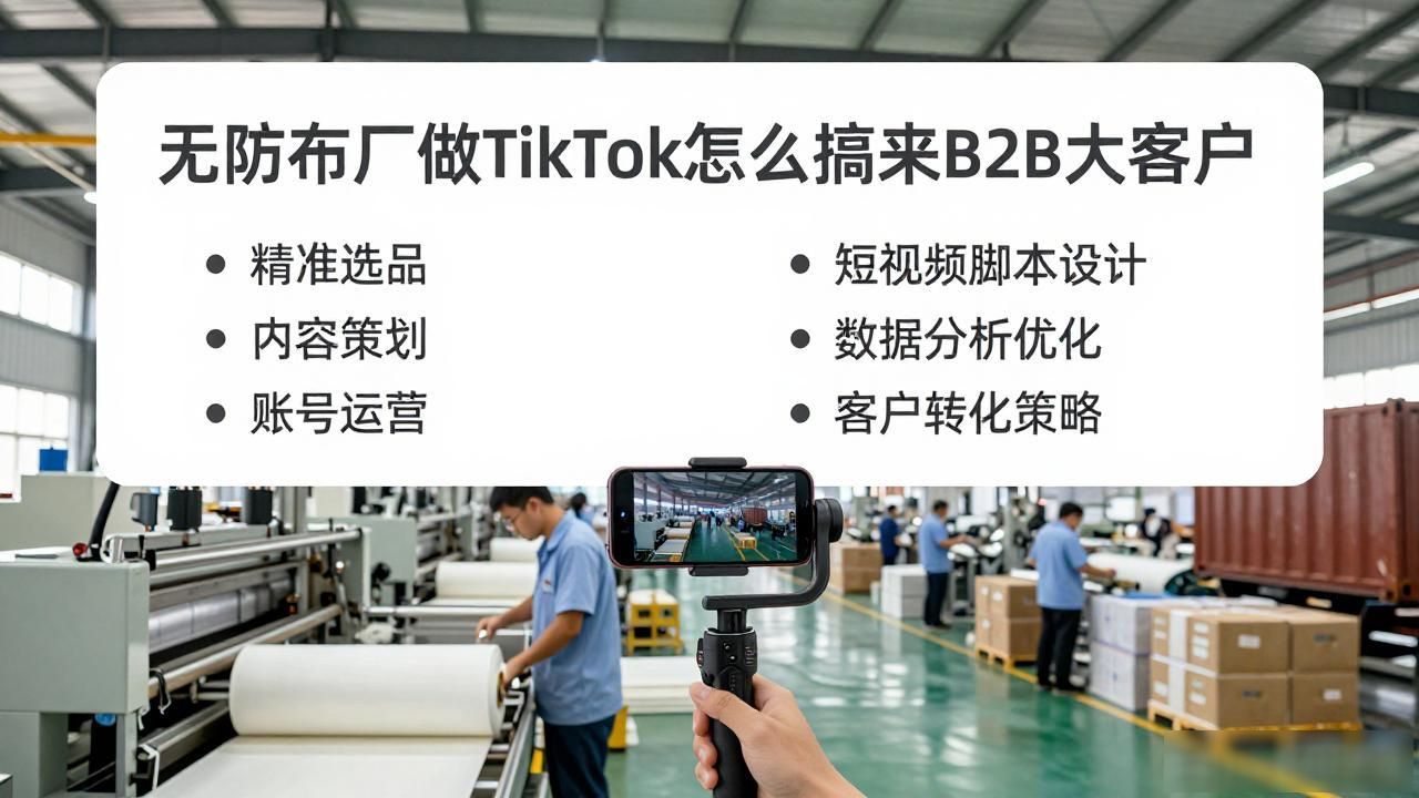 无纺布厂TikTok短视频怎么获取B2B询盘_无纺布厂TikTok短视频怎么获取B2B询盘_无纺布厂TikTok短视频怎么获取B2B询盘