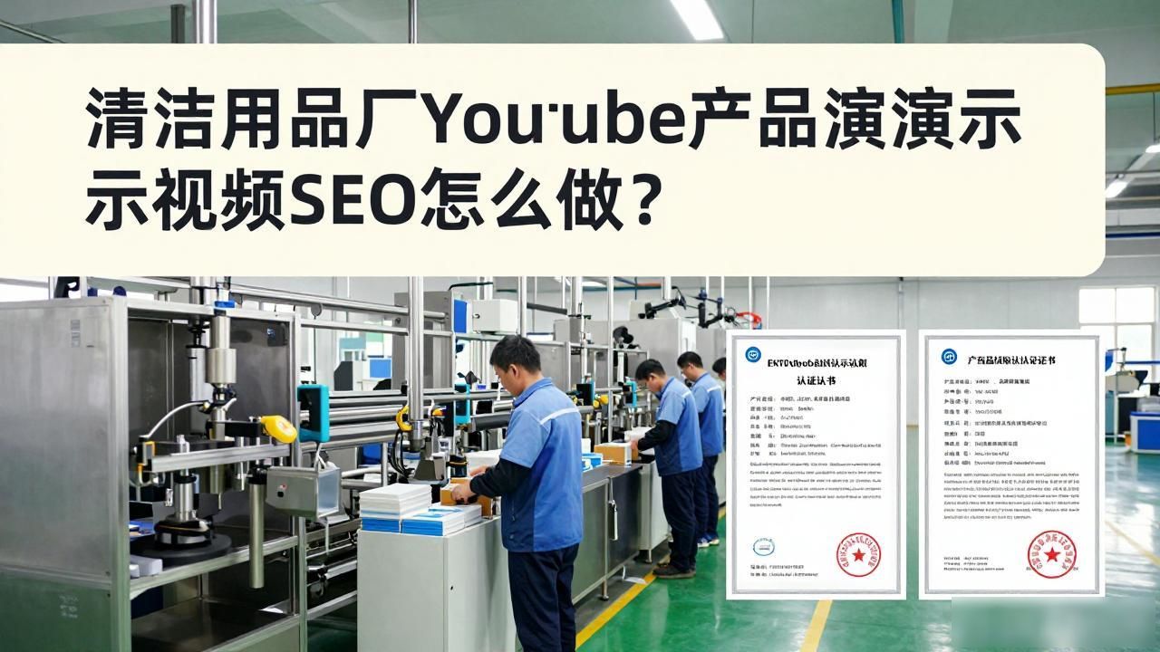 清洁用品厂家直销货源_清洁厂家_清洁用品厂YouTube产品演示视频SEO