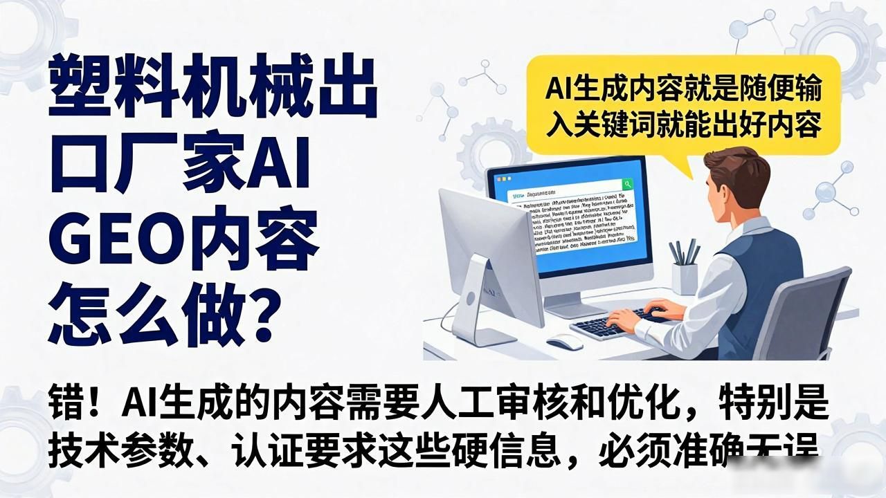 做塑料出口的外贸公司_做塑料制品出口_塑料机械出口厂家AI GEO内容怎么做
