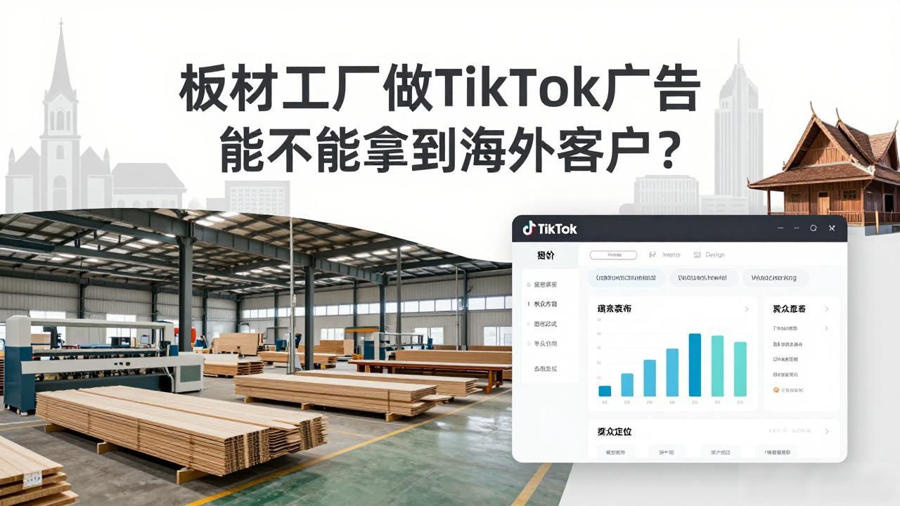 精准投放广告英文_板材工厂TikTok广告投放获取海外买家_中国人成美房地产最大海外买家