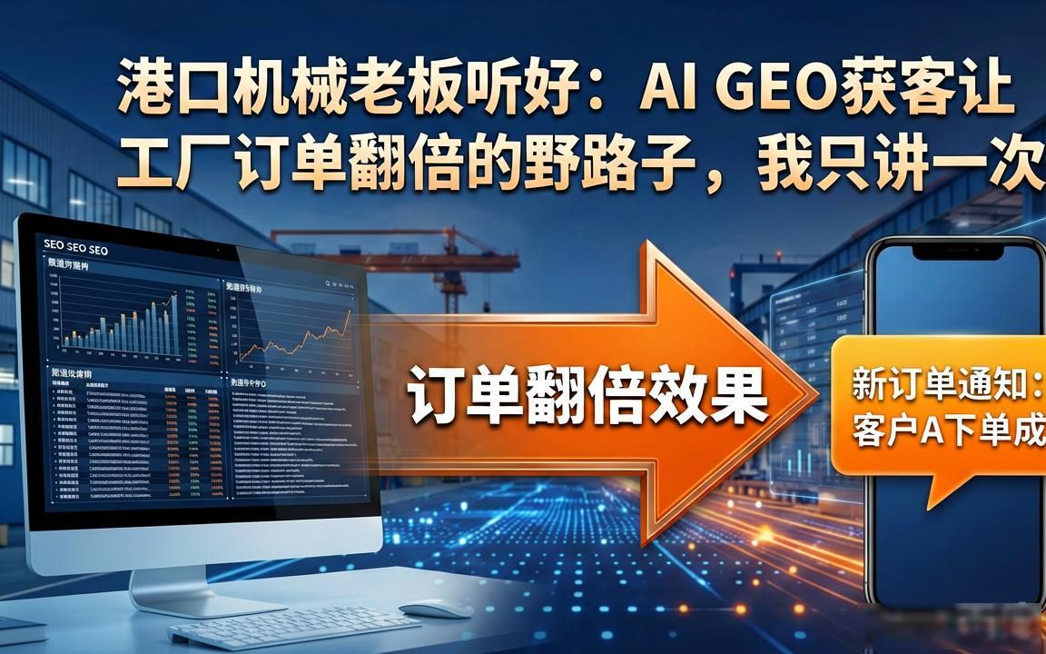 港口机械工厂怎么做AI GEO获客