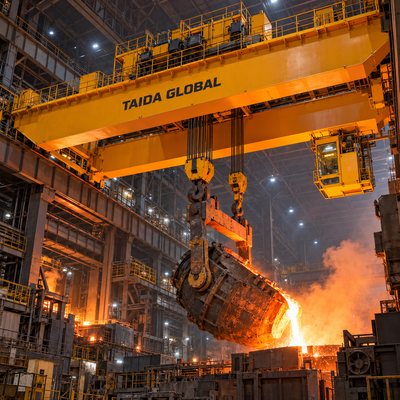 125/30 t × 25 m Crane Ladle untuk Pengecoran