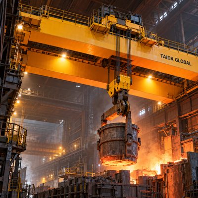 125/30 t × 25 m Crane Ladle untuk Pengecoran