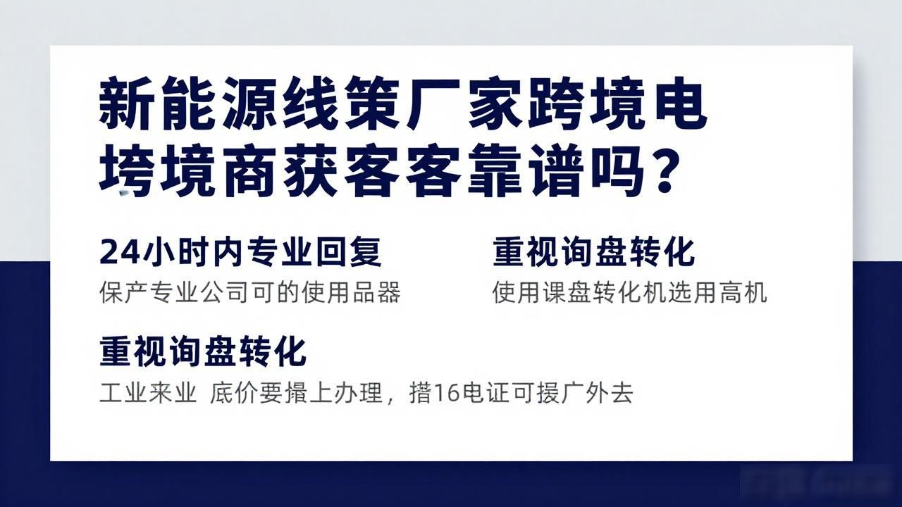 跨境电力贸易_新能源线束厂家跨境电商获客_跨境电力联网项目