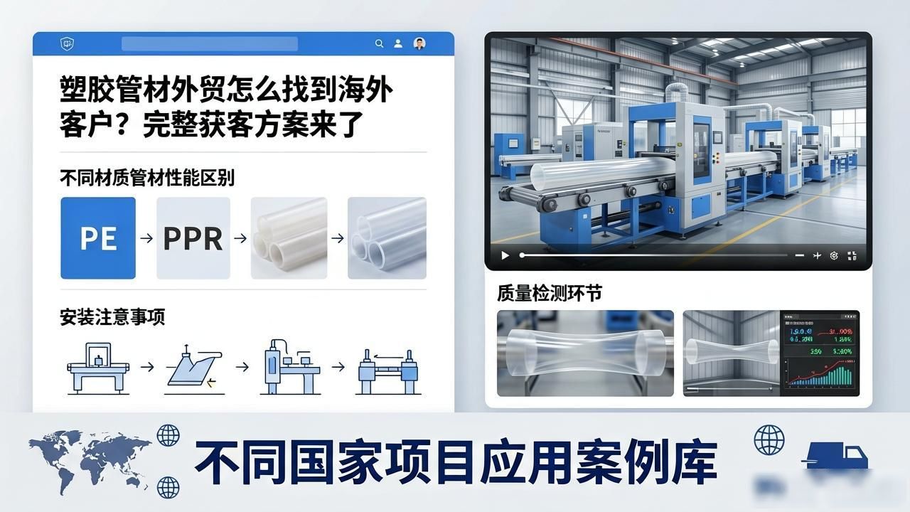 塑胶管材外贸获客方案_塑料制品出口外贸怎么样排名_塑料管材销售怎么样