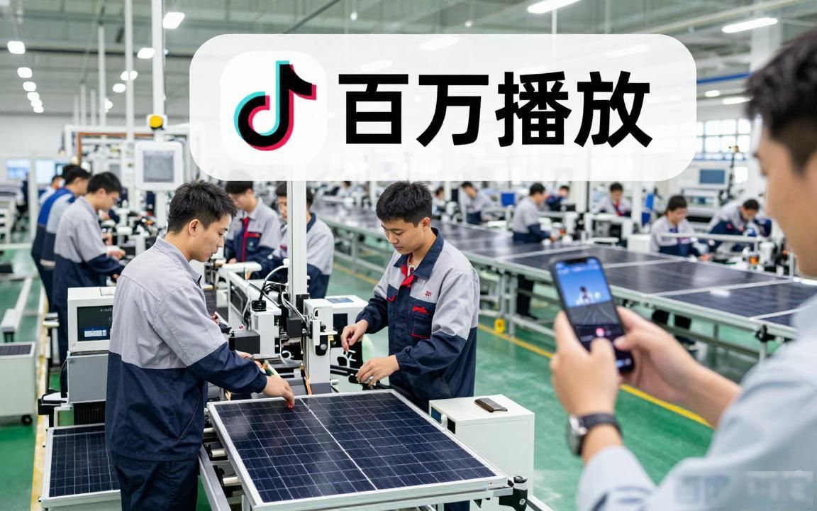 光伏组件工厂工厂TikTok海外账号怎么运营