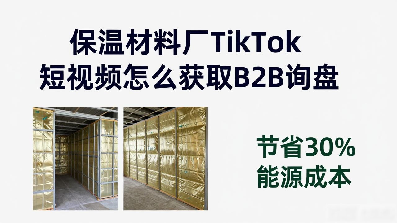 保温材料厂TikTok短视频怎么获取B2B询盘_保温材料厂TikTok短视频怎么获取B2B询盘_保温材料厂TikTok短视频怎么获取B2B询盘