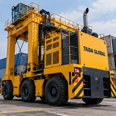 35 t diesel-listrik Straddle Carrier Kontainer