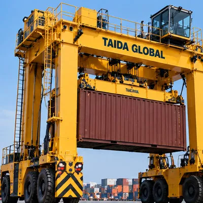 35 t diesel-listrik Straddle Carrier Kontainer
