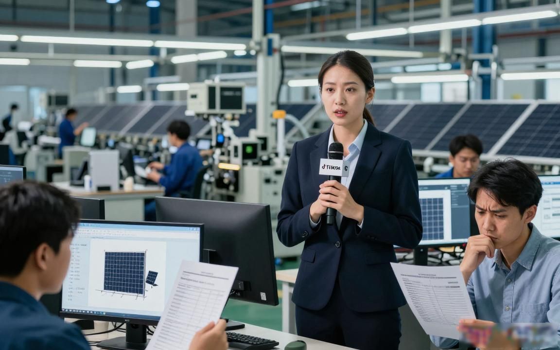光伏组件工厂TikTok直播适合做外贸吗