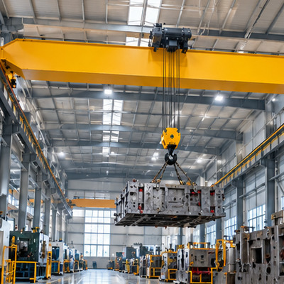 汽车模具车间16吨19.5米欧式单梁桥式起重机