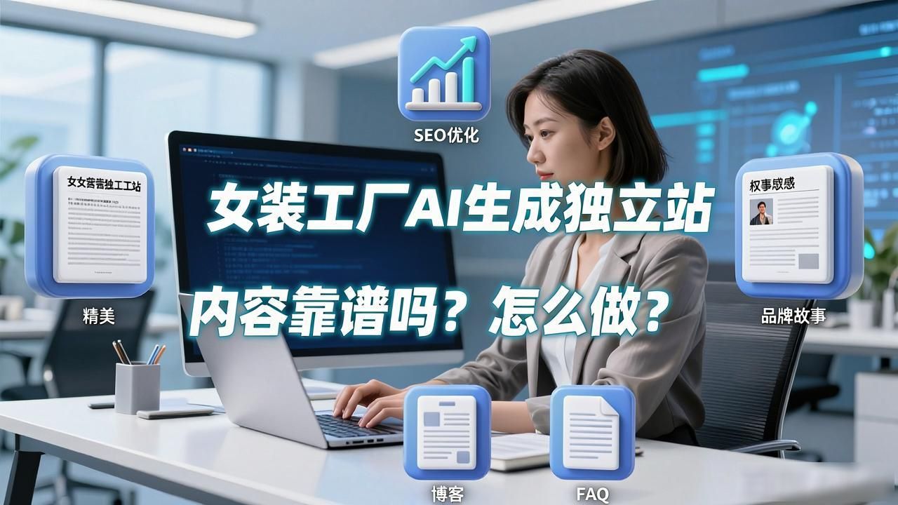 独立方案举例_女装工厂AI GEO独立站内容方案_ai女装服装品牌