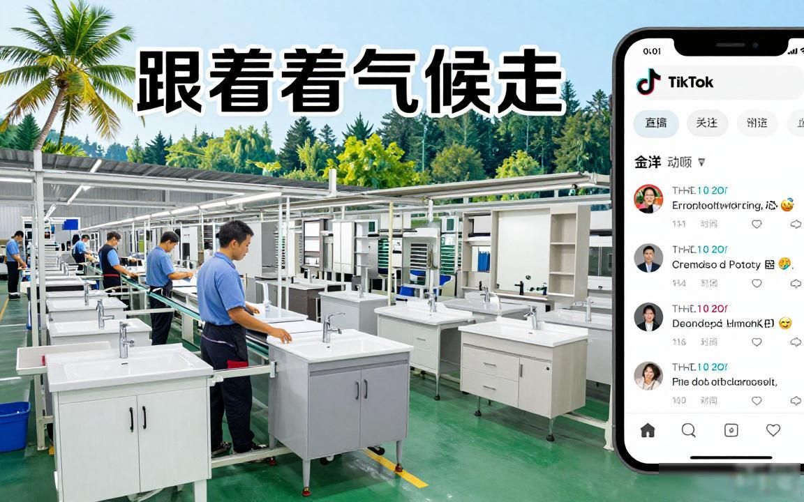 浴室柜工厂工厂TikTok海外账号怎么运营