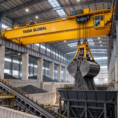 16 t × 22 m Grab Bucket Overhead Crane