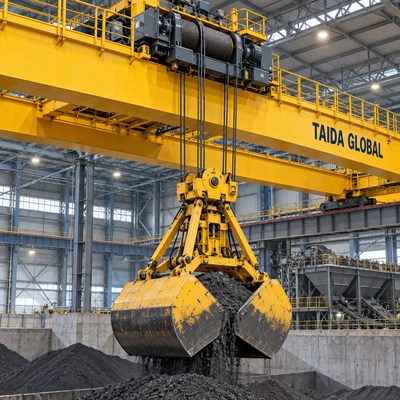 16 t × 22 m Grab Bucket Overhead Crane