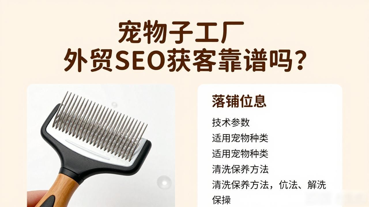 宠物梳子品牌_外贸仿品seo产品图片得推广_宠物梳子工厂外贸SEO获客