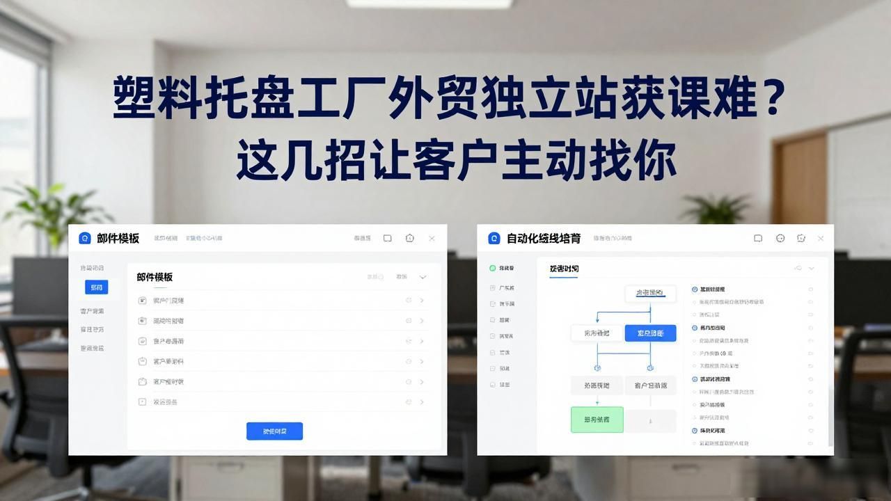 塑料托盘工厂外贸独立站获客_生产塑料托盘厂_塑料托盘制品厂