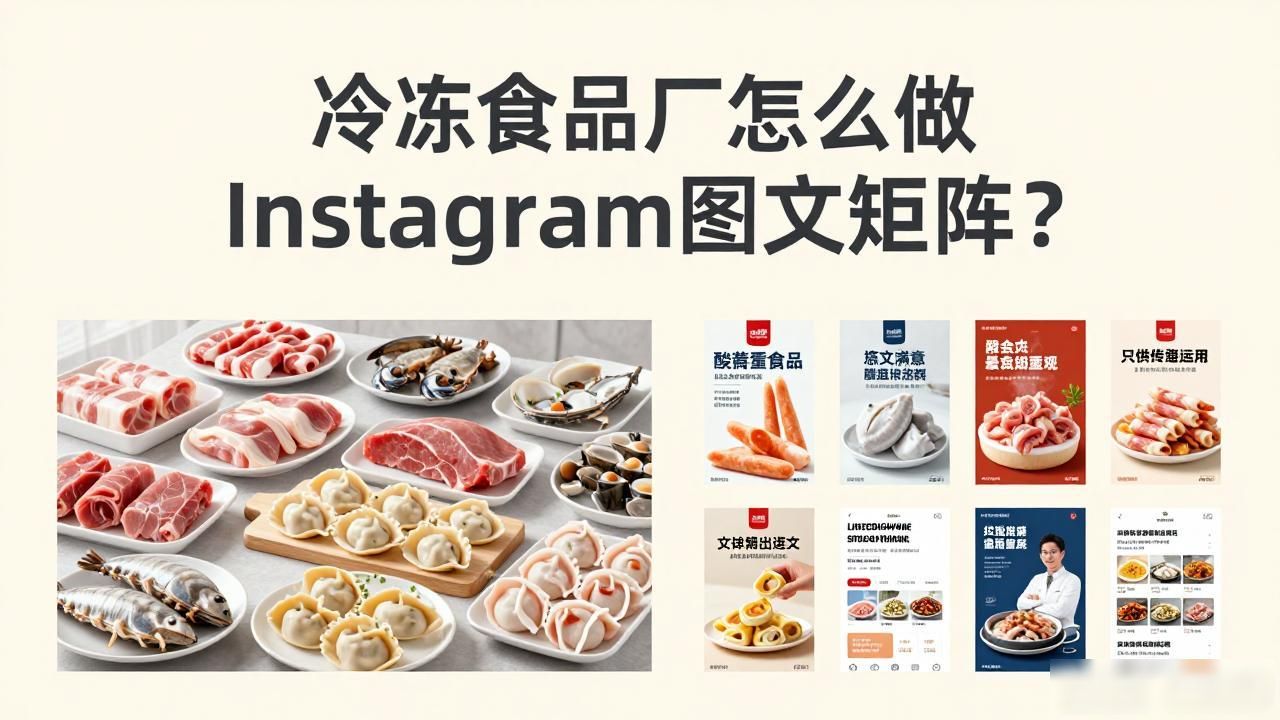冷冻厂照片_冷冻食品陈列图_冷冻食品厂Instagram图文内容矩阵