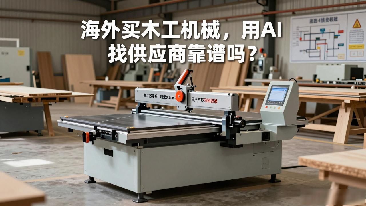 海外工具采购_供应木工冷压机_海外采购商用AI找木工机械供应商怎么布局