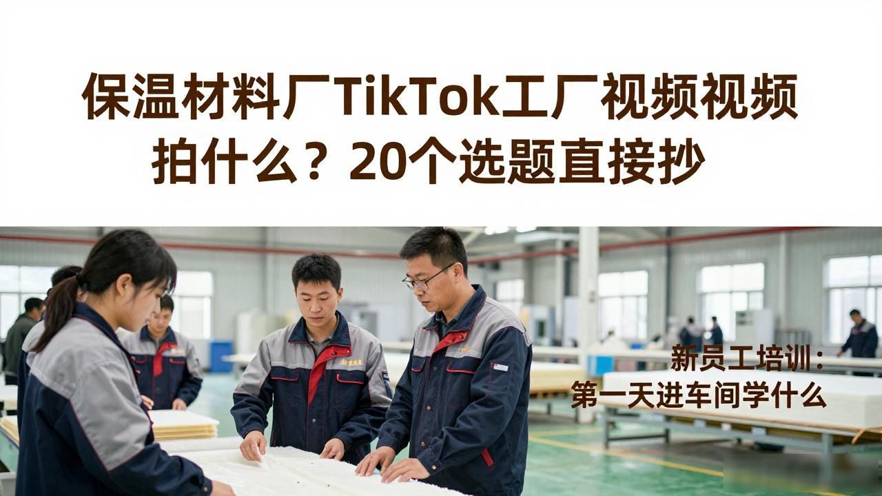 保温材料厂家考察哪些内容_厂房保温材料的选择_保温材料厂TikTok工厂展示视频选题