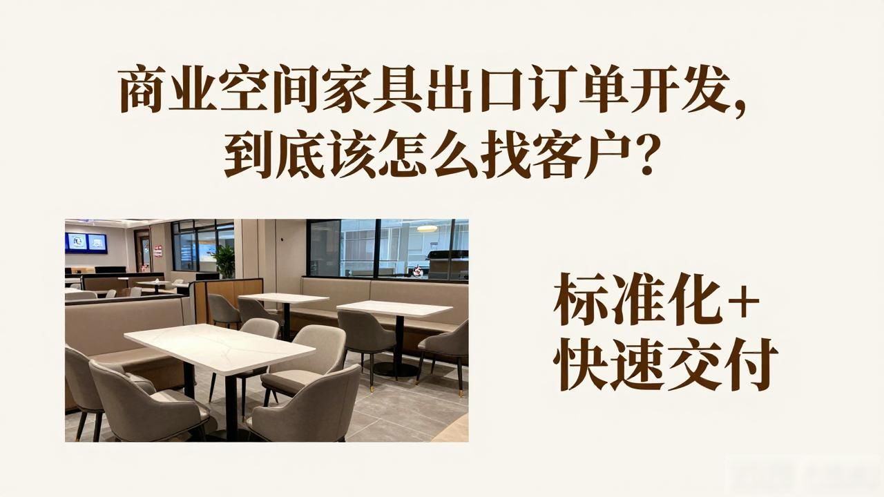 出口家具订单最新情况_家具出口情况_商业空间家具出口订单开发