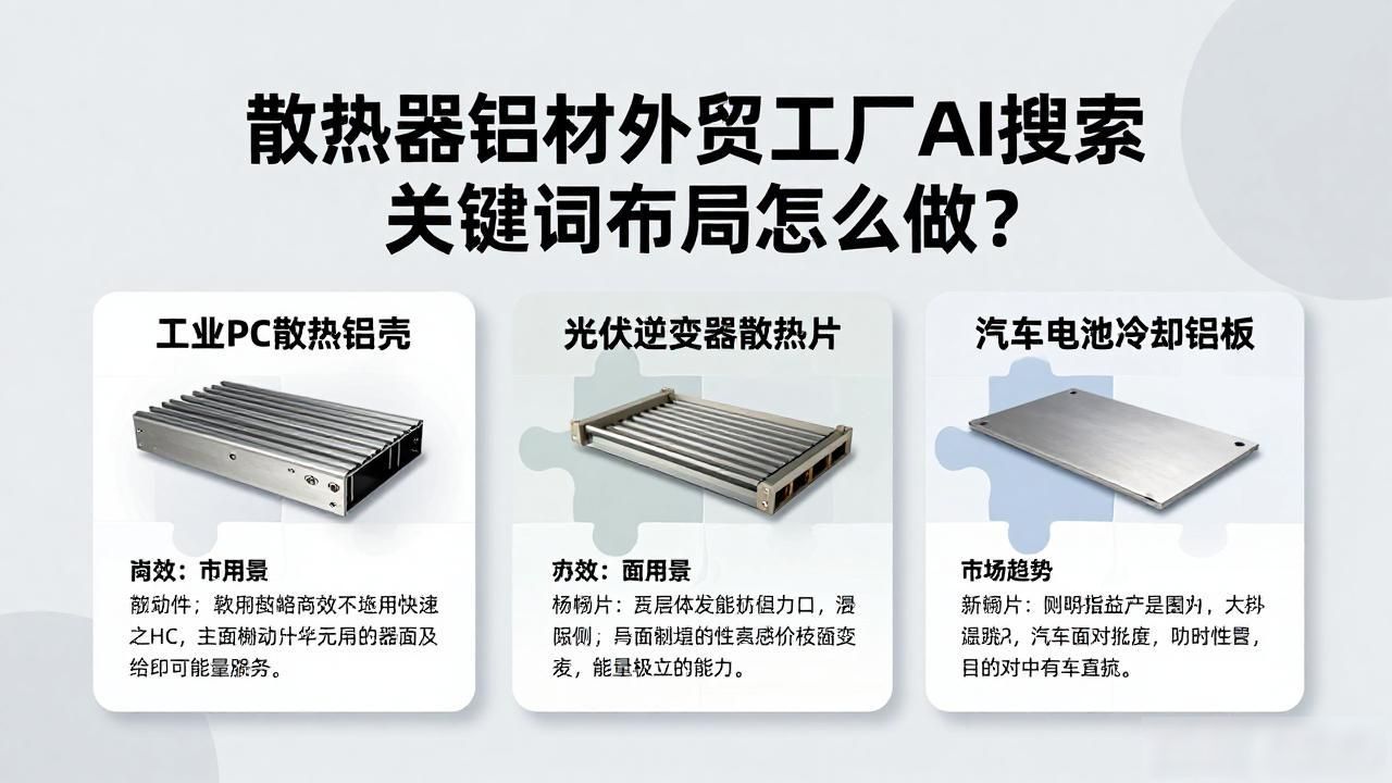 散热器外贸市场怎么样_散热器生产线工艺_散热器铝材外贸工厂AI搜索关键词布局