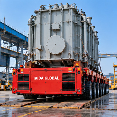 8-Axle-Line Self-Propelled Modular Transporter
