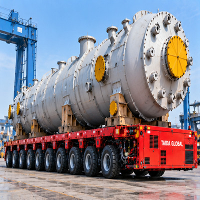 8-Axle-Line Self-Propelled Modular Transporter