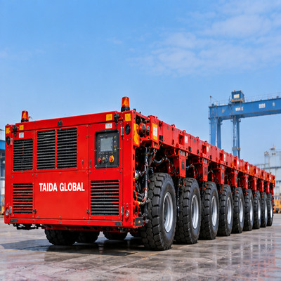 8-Axle-Line Self-Propelled Modular Transporter