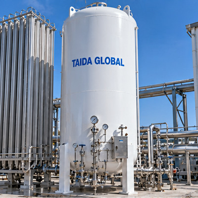 5 m³ Vertical Vacuum-Insulated Liquid Oxygen Storage Tank