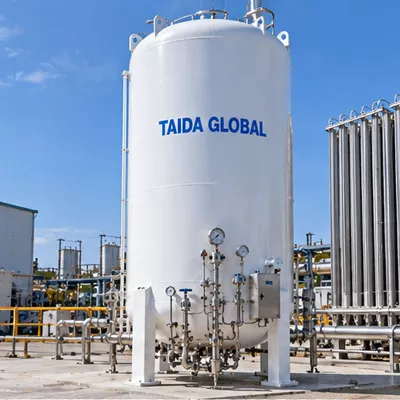 5 m³ Vertical Vacuum-Insulated Liquid Oxygen Storage Tank