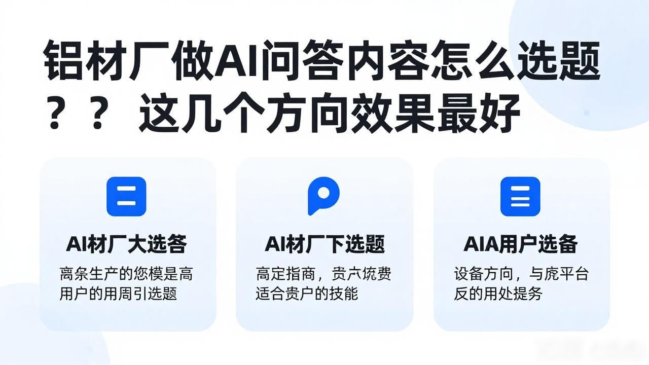 铝合金知识大全_铝合金型材案例_铝材行业铝合金型材厂家AI问答内容选题