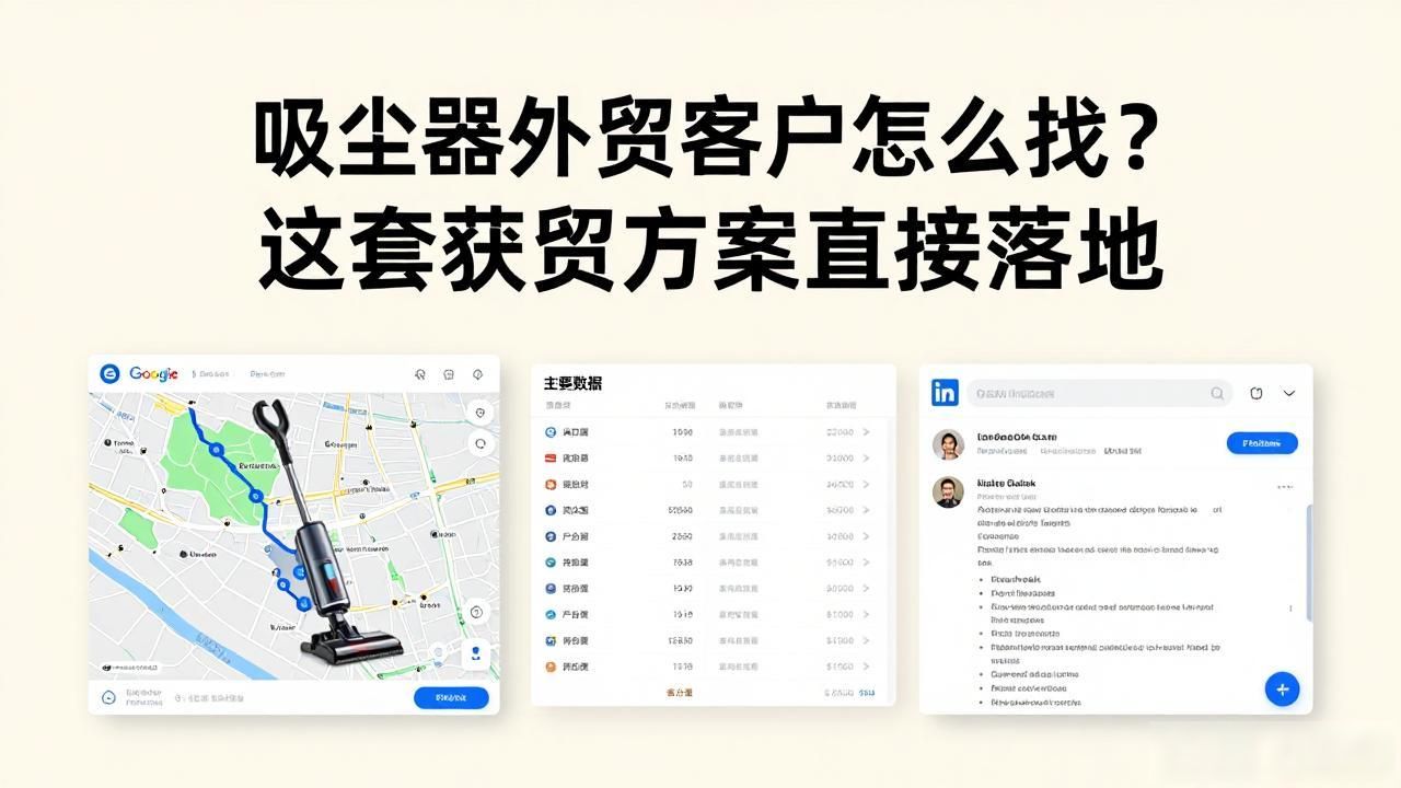 吸尘器销售对话全过程_吸尘器贸易公司_吸尘器外贸获客方案