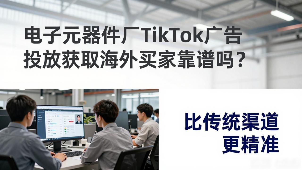 精准投放快递广告河南_精准投放广告_电子元器件厂TikTok广告投放获取海外买家