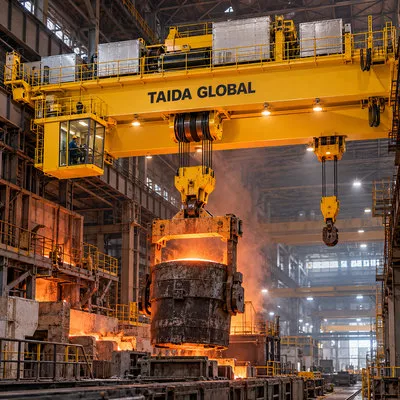 75/20 t × 22 m Crane Ladle untuk Pengecoran