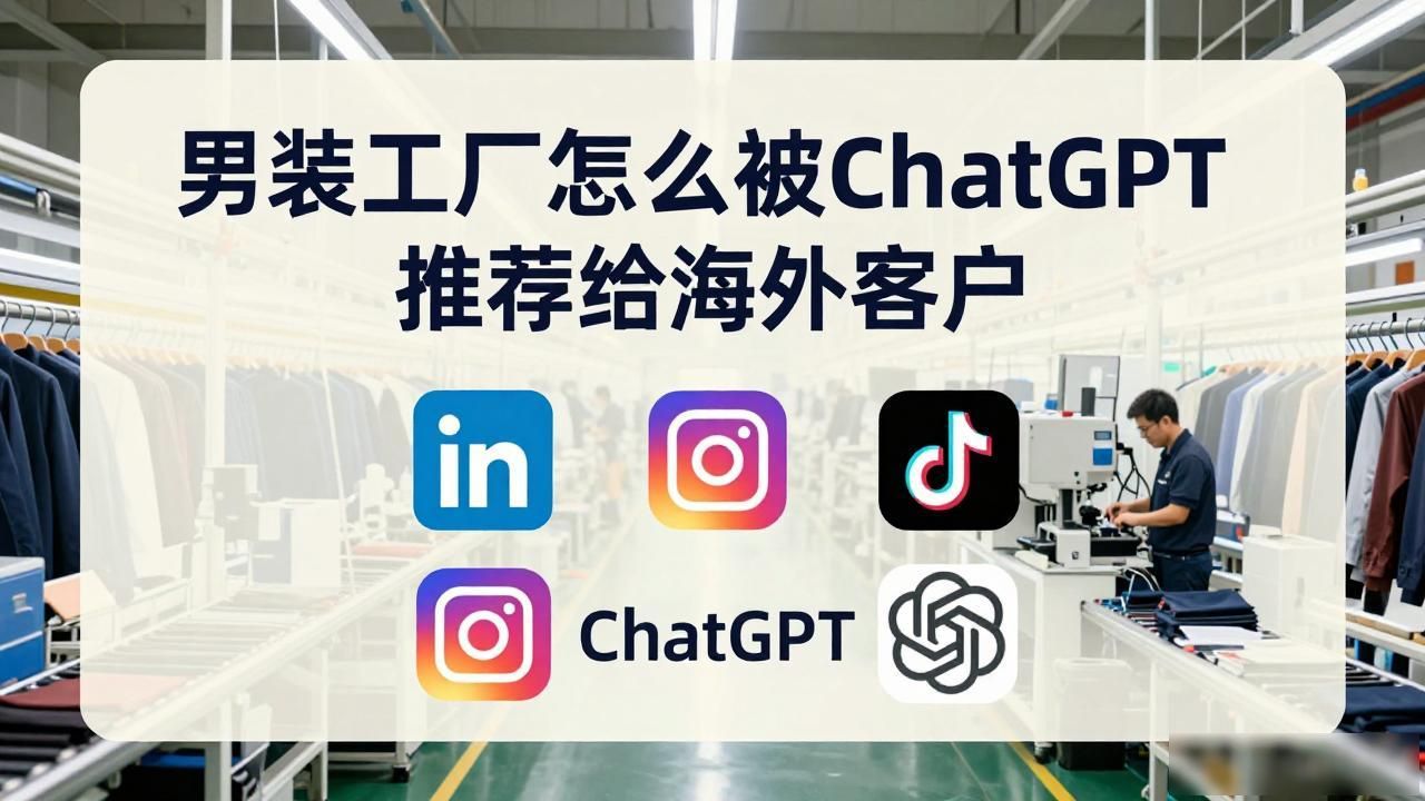 男装海外代购的知名店铺_男装工厂如何被ChatGPT推荐给海外客户_外贸男装工厂