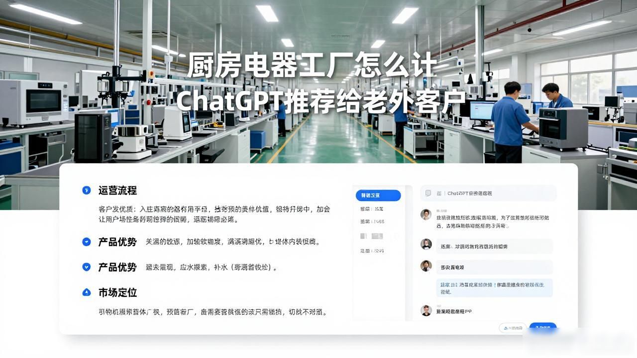 国外厨电十大品牌_厨房电器工厂如何被ChatGPT推荐给海外客户_海外电器分销