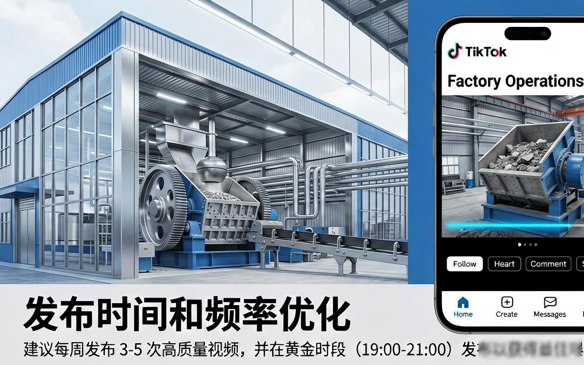 破碎机工厂工厂TikTok海外账号怎么运营