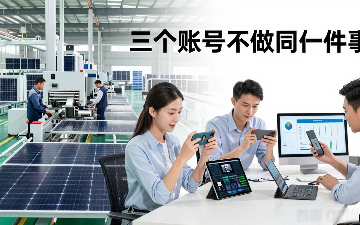 光伏组件工厂TikTok内容矩阵怎么做外贸