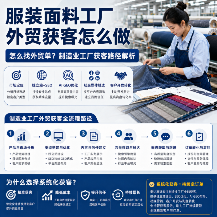 服装面料工厂外贸获客怎么做怎么找外贸单？制造业工厂获客路径解析.png
