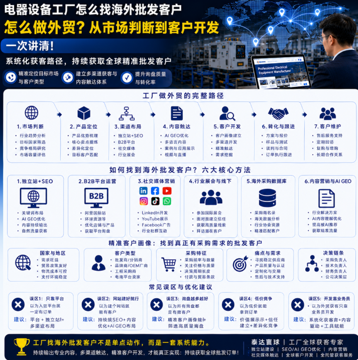 电器设备工厂怎么找海外批发客户怎么做外贸？从市场判断到客户开发一次讲清.png