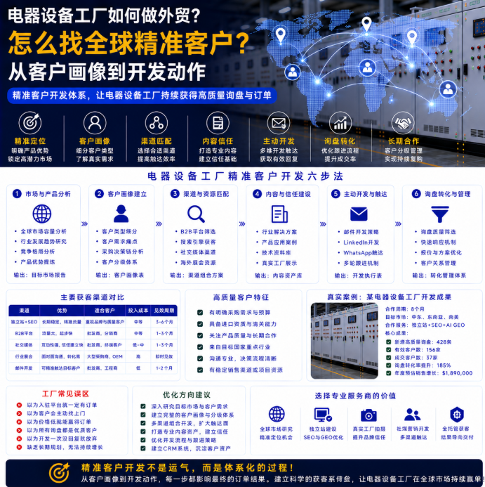 电器设备工厂如何做外贸怎么找全球精准客户？从客户画像到开发动作.png