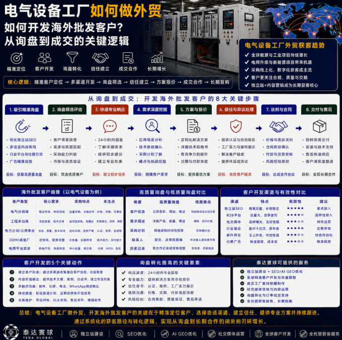 电气设备工厂如何做外贸如何开发海外批发客户？从询盘到成交的关键逻辑.png