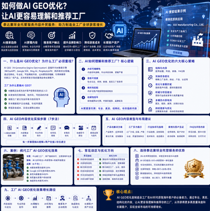 泰达寰球全托管服务内容外贸服务如何做AI GEO优化？让AI更容易理解和推荐工厂.png