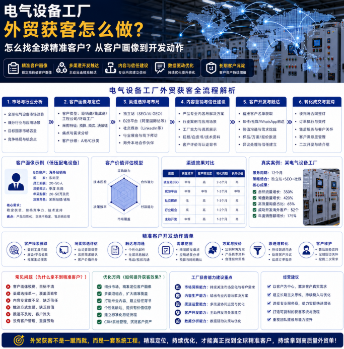 电气设备工厂外贸获客怎么做怎么找全球精准客户？从客户画像到开发动作.png