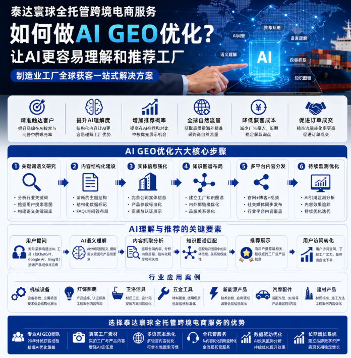 泰达寰球全托管跨境电商服务如何做AI GEO优化？让AI更容易理解和推荐工厂.png