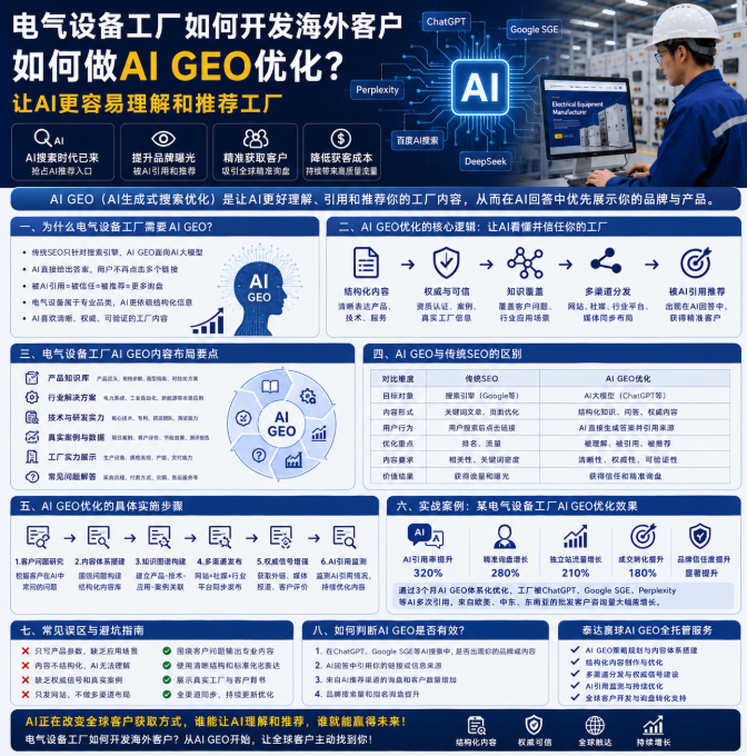 电气设备工厂如何开发海外客户如何做AI GEO优化？让AI更容易理解和推荐工厂.png