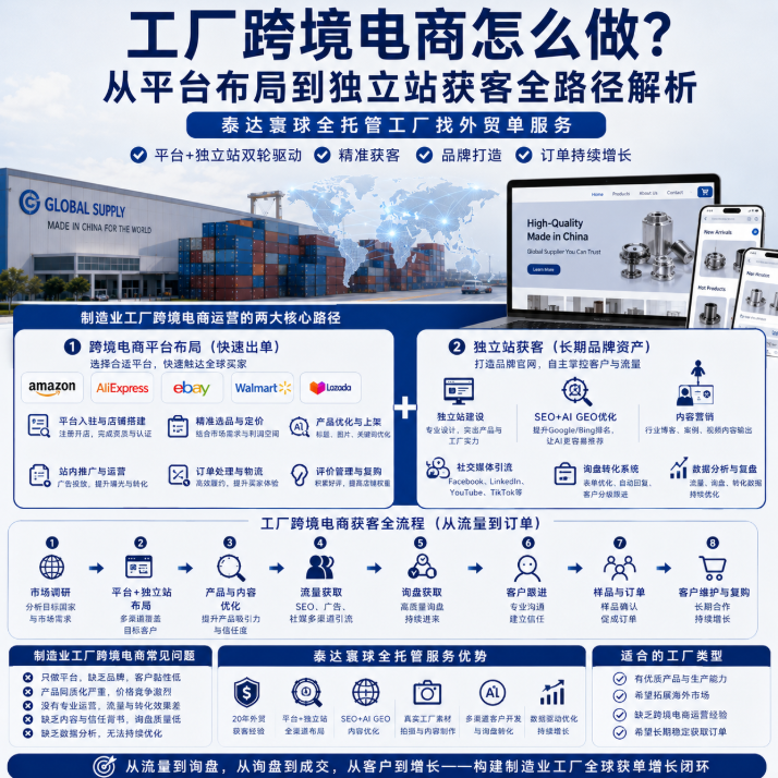 泰达寰球全托管工厂找外贸单跨境电商怎么做？从平台布局到独立站获客.png