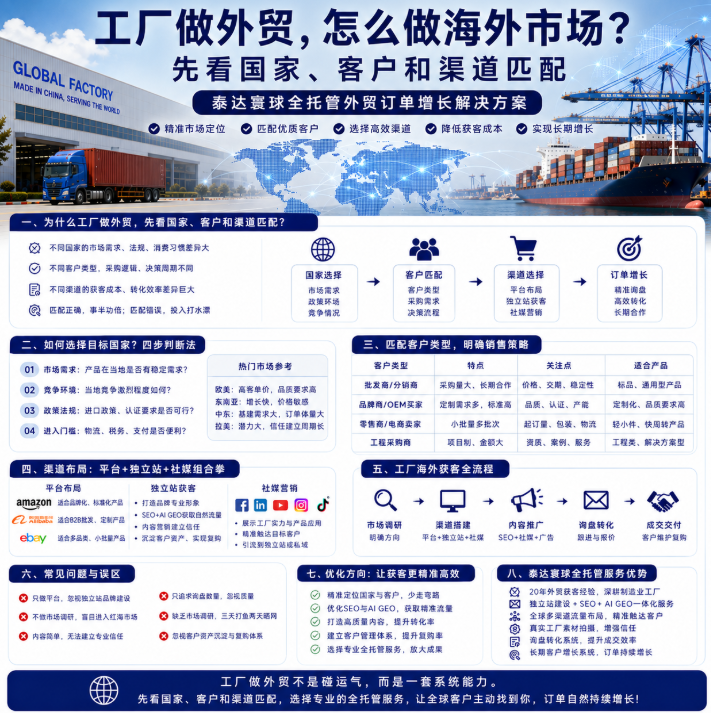 泰达寰球工厂外贸怎么样怎么做海外市场？先看国家、客户和渠道匹配.png